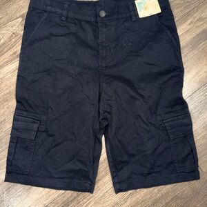 Kids Navy Cargo Shorts